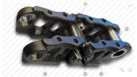 40Mn2/45L Heavy Construction Machinery Excavator Track Chain Part No. 20y-32-00013