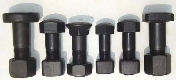 40Cr Material 12.9 Grade Excavator and Bulldozer Track Shoe Bolt Nut with High Hardness