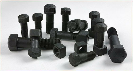 Black SM24049 Excavator Bulldozer Sprocket Bolts And Nuts SM24068