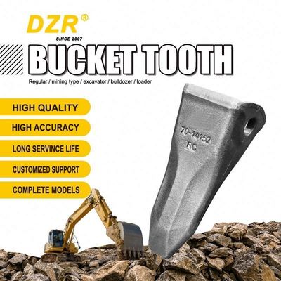 Yellow Bucket Teeth for  320/322 Excavator TF23 Type 1.6Kgs Rock Point ZZ4197013114