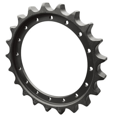 Yellow or Black Mitsubishi MS180-3 -8 Excavator Chain Sprocket with HRC52-58 Hardness
