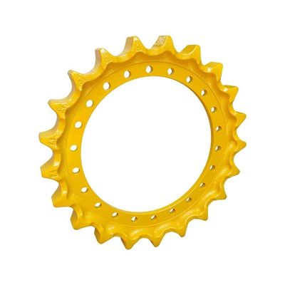 Yellow or Black Mitsubishi MS180-3 -8 Excavator Chain Sprocket with HRC52-58 Hardness