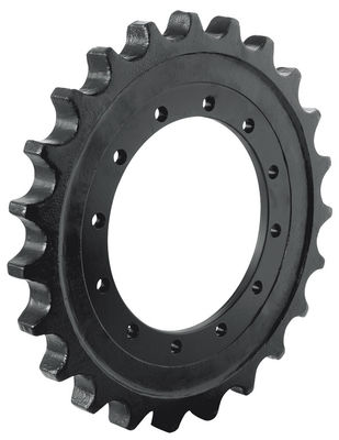 Yellow or Black Mitsubishi MS180-3 -8 Excavator Chain Sprocket with HRC52-58 Hardness