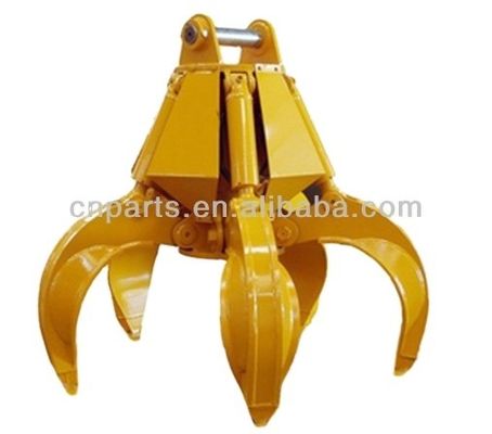 Universal Tuck Excavator Hydraulic Orange Grapple for Scraping Komatsus' Scrap Needs