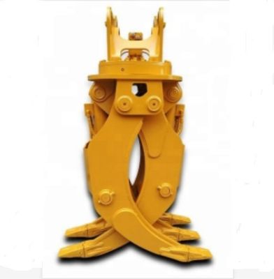 Orange Prentice Log Loader Grapple Cable Rope Stone Bucket Excavator Grab Bucket Hydraulic Scrap Bucket