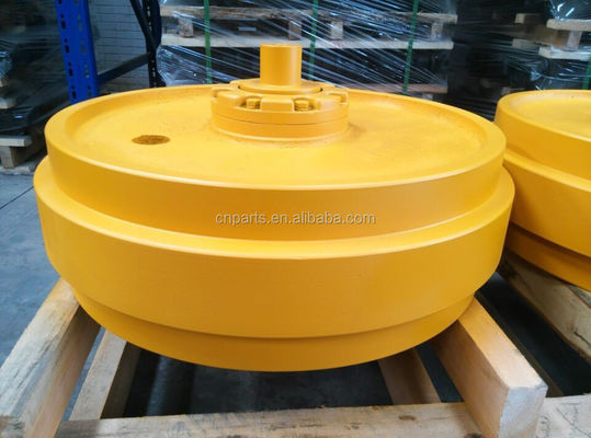 JD450H Dozer Front Idler Assembly with Black/Yellow Color and Casting Technique