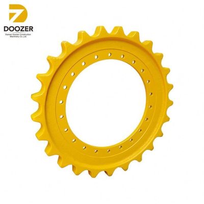 Customized Yellow or Black PC0505 Excavator Sprocket with HRC52-58 Surface Hardness