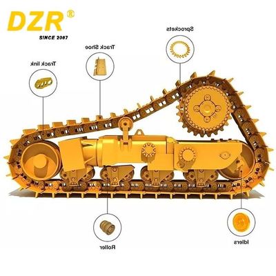 40mn2 Surface Hardness Track Shoes Assy for Mini Track Tractor Crawler Equipment