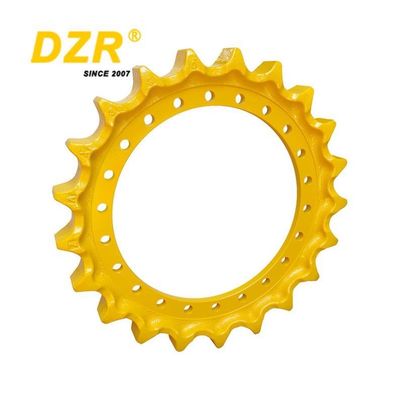 Yellow or Black Customized PC120-5 Undercarrige Sprocket Forging or Casting Technique