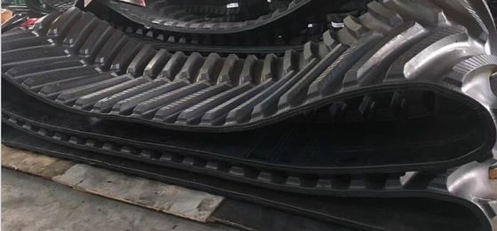 300X52.5X76 Mini Excavator Rubber Tracks Heat-treated for Machinery Repair Shops and Kobelco