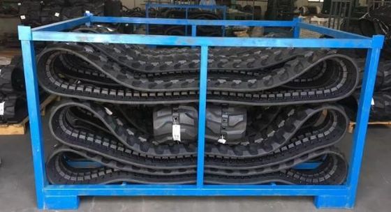300X52.5X76 Mini Excavator Rubber Tracks Heat-treated for Machinery Repair Shops and Kobelco