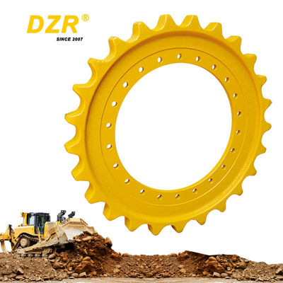 R140LC Yellow 8-12mm Bulldozer Sprocket For Construction Machinery Parts