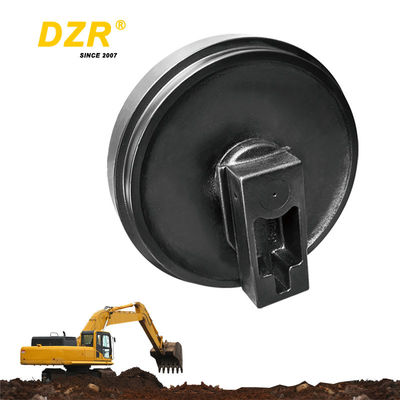 JS200 HRC53-57 Black Excavator Front Idler For  Factory Manufacturing