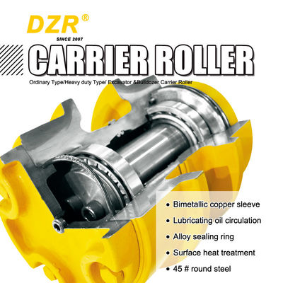 DH80  HRC53-57 Carrier Roller Mini Excavator Bulldozer Top Carrier Roller For Undercarriage Parts