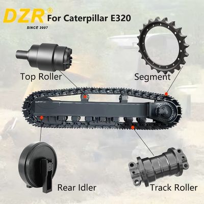 C-A-T E320 Chassis Assembly Excavator Top Track Roller Idler Sprocket Segment  For Undercarriage Spare Parts 113-2907 8E5034