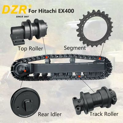 H-i-t-a-c-h-i EX400 Chassis Assembly Excavator Top Track Roller Idler Sprocket Segment For Undercarriage Spare Parts 9129347 9099140 1010956 9099137