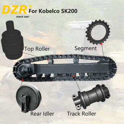 Whole Undercarriage Set For Kobelco SK200 All Series Top Track Roller Idler Sprocket Segment For Undercarriage Spare Parts