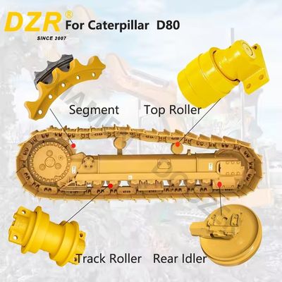 Whole Undercarriage Set For CAT D80 All Series Top Track Roller Idler Sprocket Segment  For Undercarriage Spare Parts