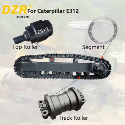 Whole Undercarriage Set  For CAT E312 All Series Top Track Roller Idler Sprocket Segment  For Undercarriage Spare Parts