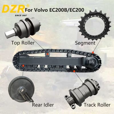 Whole Undercarriage Set For VOLVO EC200/EC200B All Series Top Track Roller Idler Sprocket Segment  For Undercarriage Spare Parts