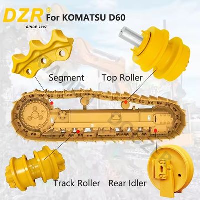 Whole Undercarriage Set For KOMATSU D60 All Series Top Track Roller Idler Sprocket Segment  For Undercarriage Spare Parts