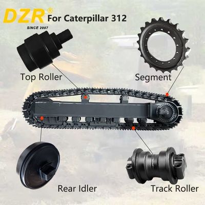 Whole Undercarriage Set For CAT312 All Series Top Track Roller Idler Sprocket Segment For Undercarriage Spare Parts