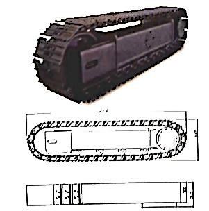 Steel Crawler Chassis Track Undercarriage With Crawler Hydraulic Motor Tracked Chassis For Crusher Drilling Rig Excavator