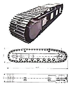 Steel Crawler Undercarriage System With Slewing Bearing For Hydraulic Drilling Rig Excavator Dozer Loader Parts